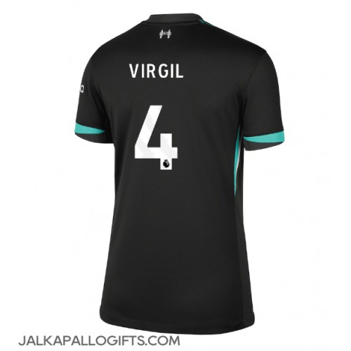 Liverpool Virgil van Dijk #4 Vieraspaita Naiset 2024-25 Lyhythihainen